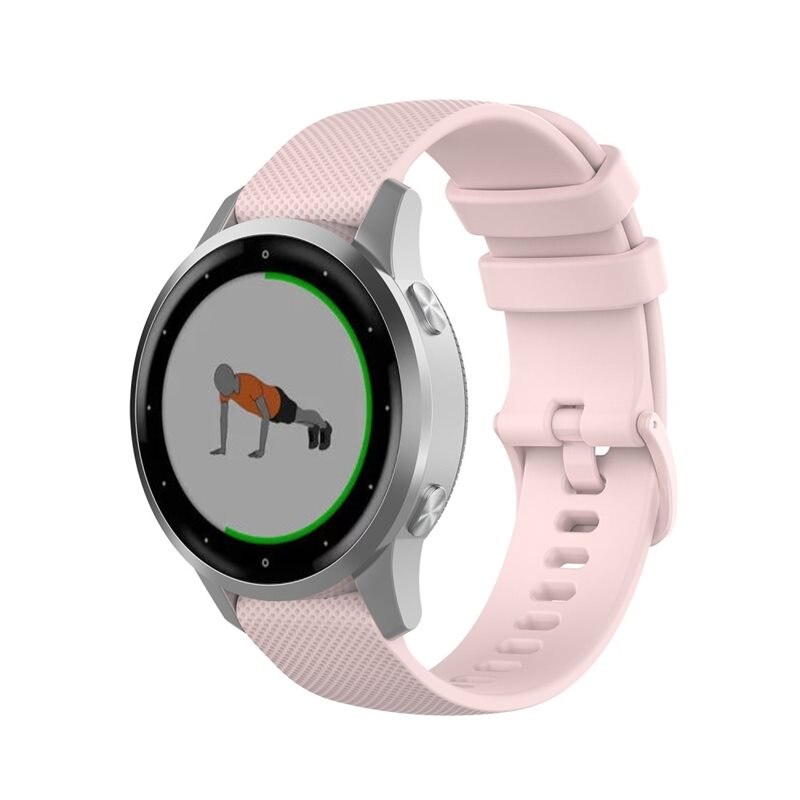 Garmin Vivoactive 4s Armband aus Silikon Rosa - Sportliches Armband - Perfekt fürs Training - Sportarmband