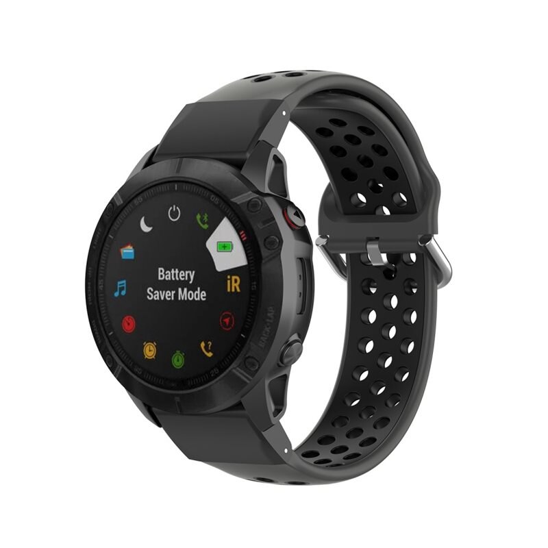 Garmin Epix Pro 51mm Gen 2 Sport Armband aus Silikon schwarz - Perfektes Band - Armband fürs Training