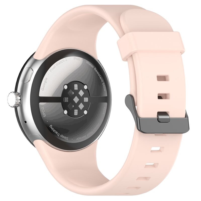 Google Pixel Watch 3 45mm Armband aus Silikon Rosa - Sportliches Armband - Perfekt fürs Training - Sportarmband