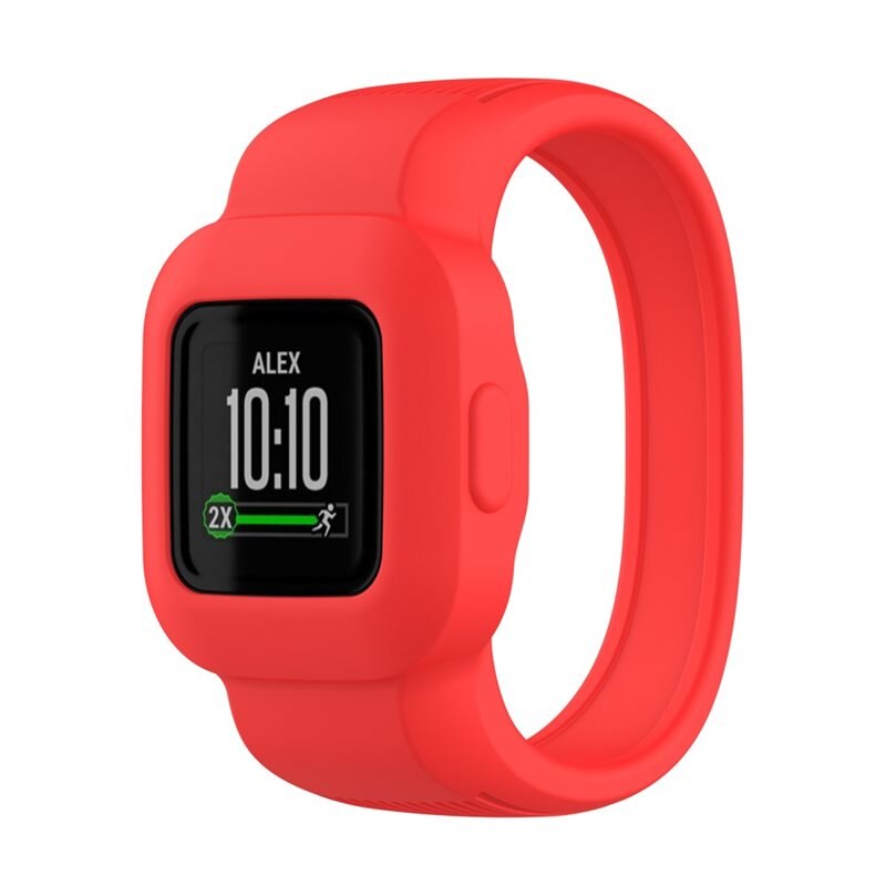 Garmin Vivofit Jr. 3 Armband aus Silikon rot - Sportliches Armband - Perfekt fürs Training - Sportarmband