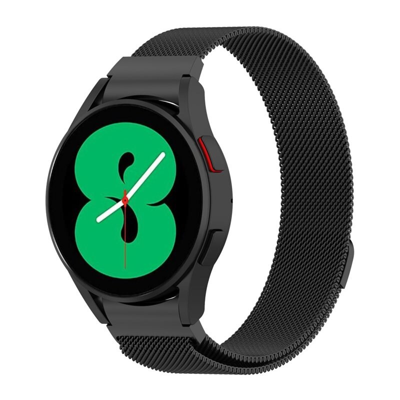 Samsung Galaxy Watch 6 40mm Full Fit Milanaise Armband, schwarz - Luxuriöses Armband in Edelstahldesign
