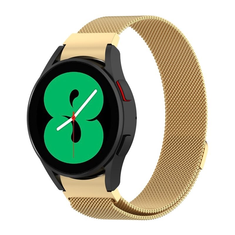 Samsung Galaxy Watch 6 Classic 43mm Full Fit Milanaise Armband, gold - Luxuriöses Armband in Edelstahldesign