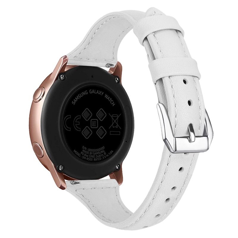 Garmin Vivomove Sport Slim Lederarmband weiß - Stilvolles Lederarmband - Band
