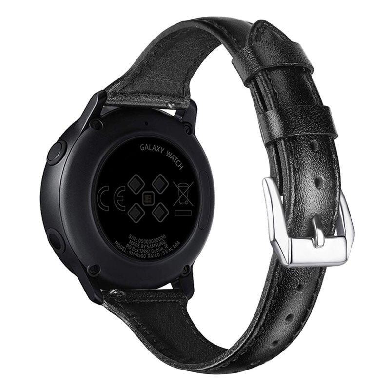 Withings ScanWatch Nova Slim Lederarmband schwarz - Stilvolles Lederarmband - Band