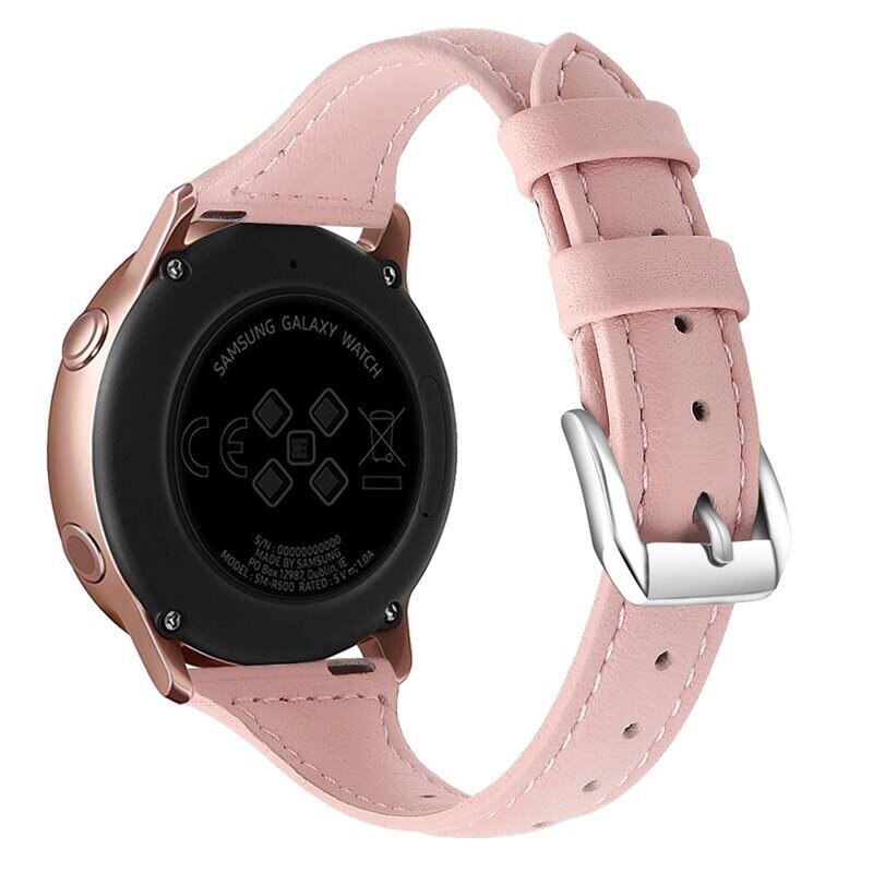 Withings ScanWatch Nova Slim Lederarmband rosa - Stilvolles Lederarmband - Band