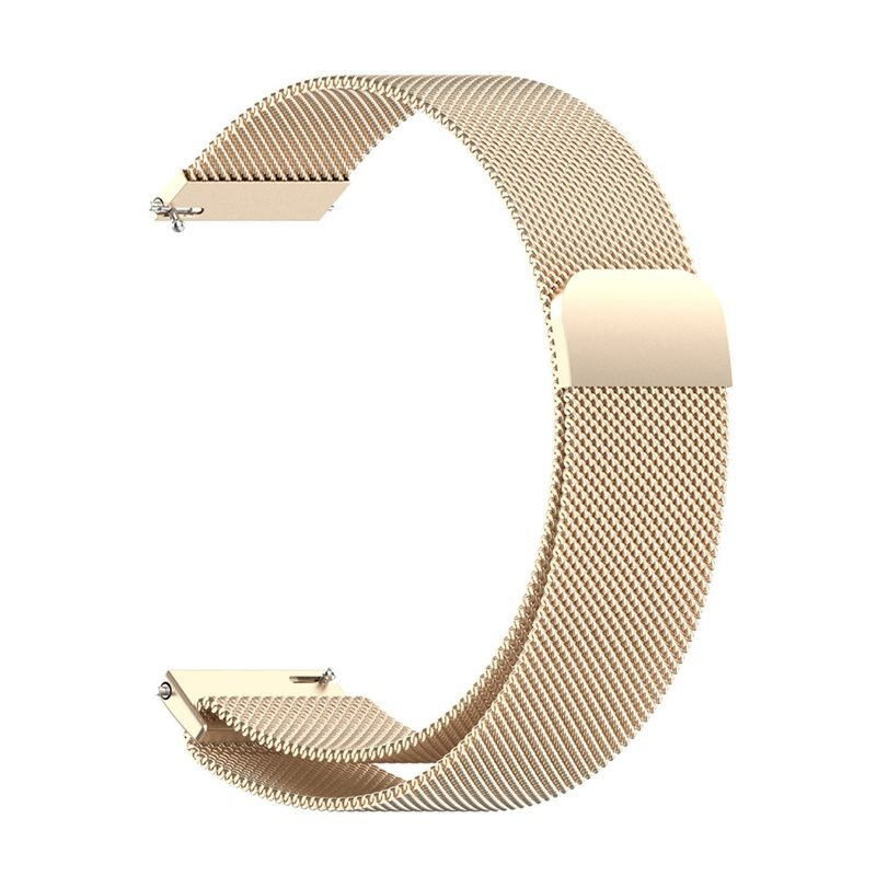 Universal 18mm Milanaise-Armband champagner gold - Luxuriöses Armband mit magnetischem Verschluss - Edelstahl