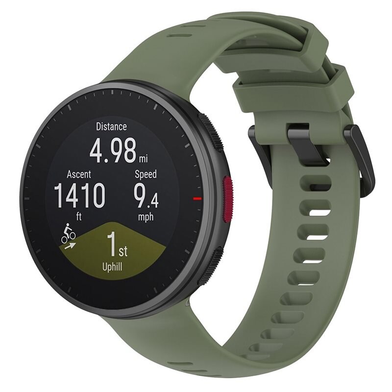 Polar Vantage V2 Armband aus Silikon Grün - Sportliches Armband - Perfekt fürs Training - Sportarmband