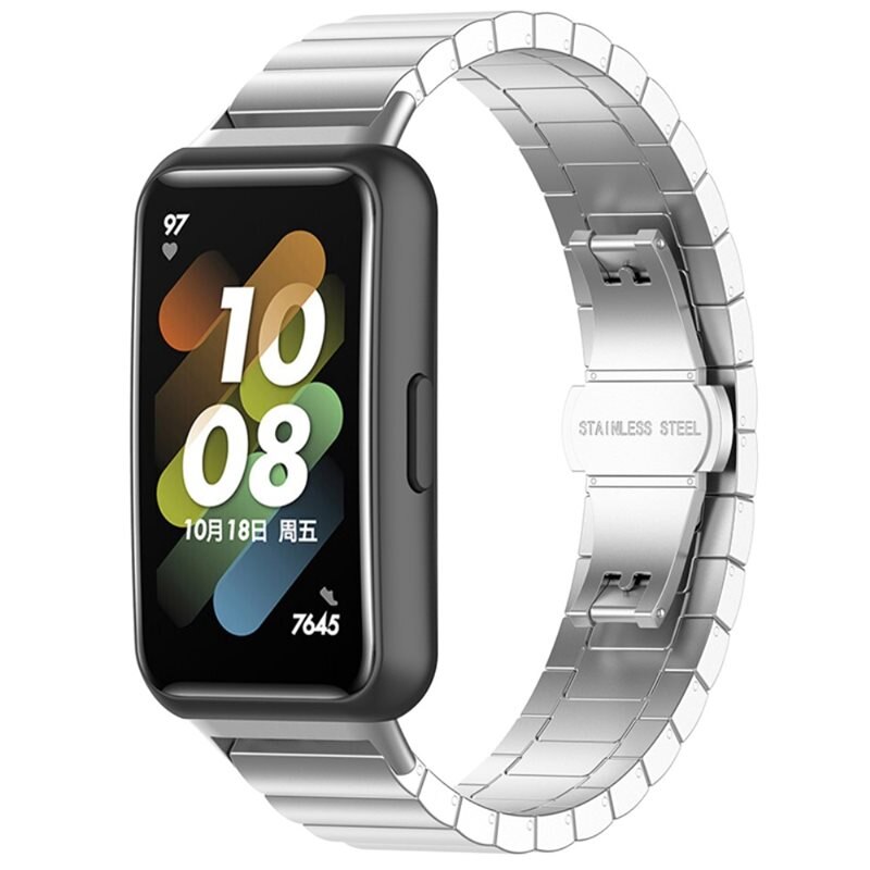 Huawei Band 7 Gliederarmband Silber - Schönes Metallarmband