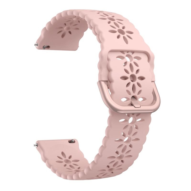 Universal 20mm Blossom Armband aus Silikon rosa - Schönes Armband