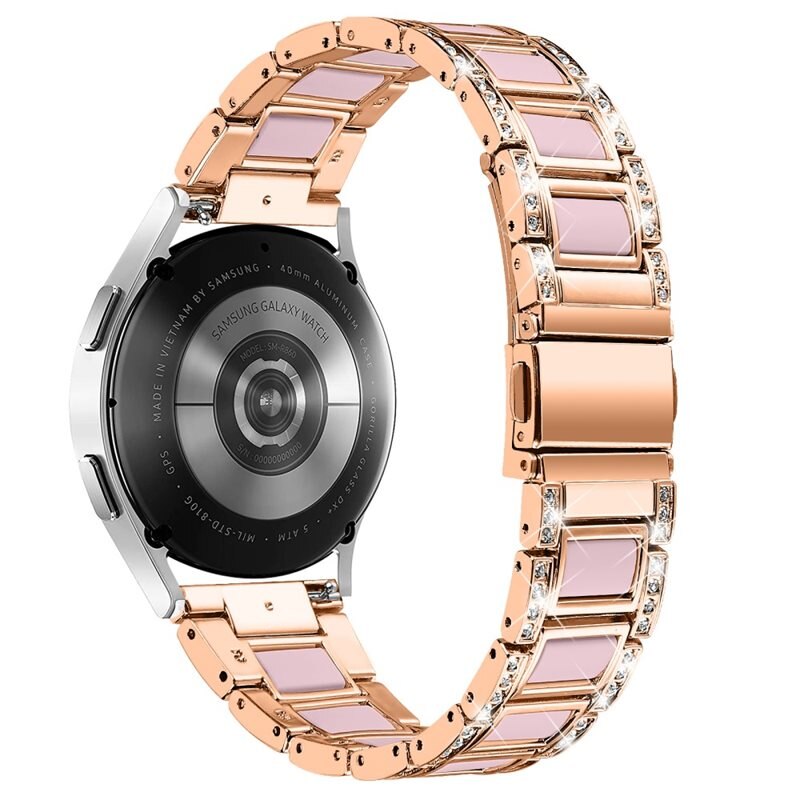 Diamond Bracelet Garmin Forerunner 165 Rosegold Rose - Armband mit diamantähnlichen Steinen - Damenarmband