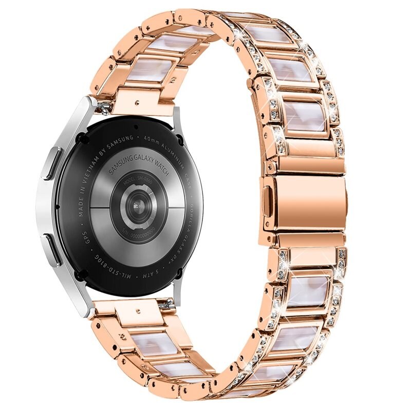 Diamond Bracelet Garmin Vivomove Style Rosegold Pearl - Armband mit diamantähnlichen Steinen - Damenarmband