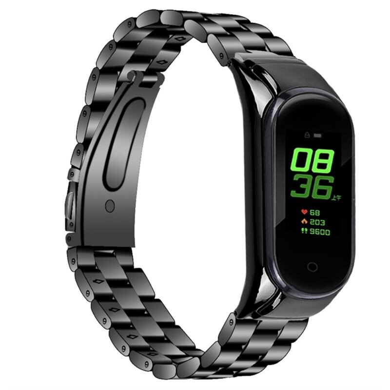 Xiaomi Mi Band 7 Armband aus Stahl Schwarz - Armband in luxuriösem oder schlichtem Design