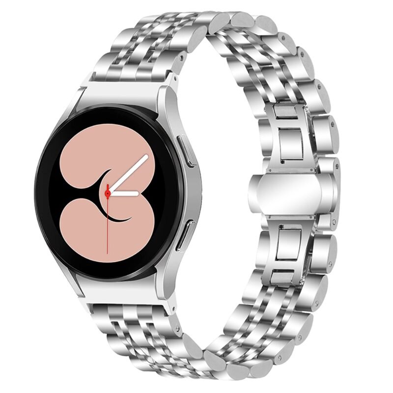 Samsung Galaxy Watch 4 Classic 42mm Business Armband aus Stahl silber - Stilvolles und luxuriöses Armband