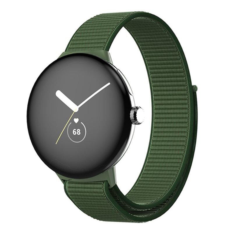 Google Pixel Watch Nylon-Armband Grün - Armband aus angenehmem und atmungsaktivem Nylon