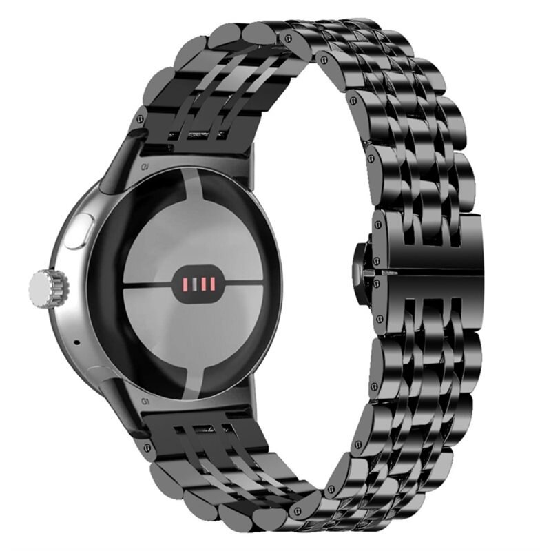 Google Pixel Watch 4 41mm Business Armband aus Stahl schwarz - Stilvolles und luxuriöses Armband