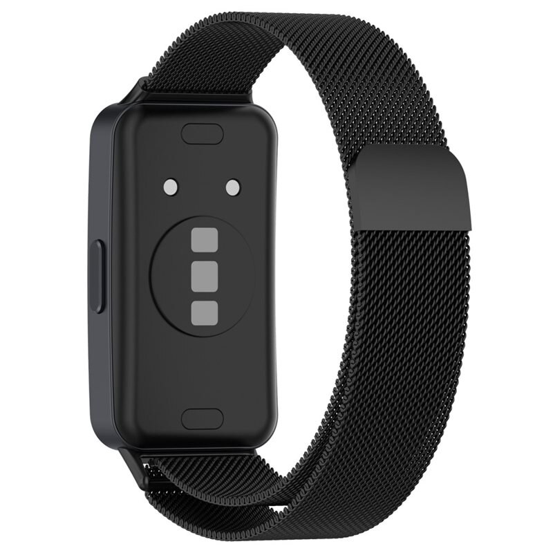 Huawei Band 8 Milanaise-Armband Schwarz - Luxuriöses Armband mit magnetischem Verschluss - Edelstahl