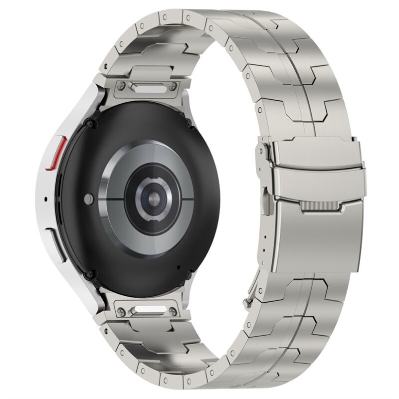 Race Stainless Steel Bracelet Samsung Galaxy Watch 5 Pro 45mm Titanium - Stilvolles Metallarmband in sportlichem Design