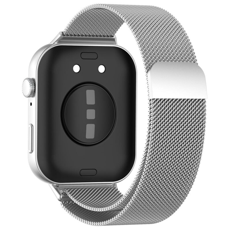 Huawei Watch Fit 4 Milanaise-Armband Silber - Luxuriöses Armband mit magnetischem Verschluss - Edelstahl