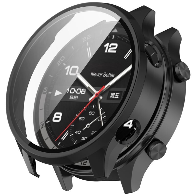 Full Cover Case OnePlus Watch 2R Schwarz - Schütze deine Uhr vor Verschleiß und Schäden