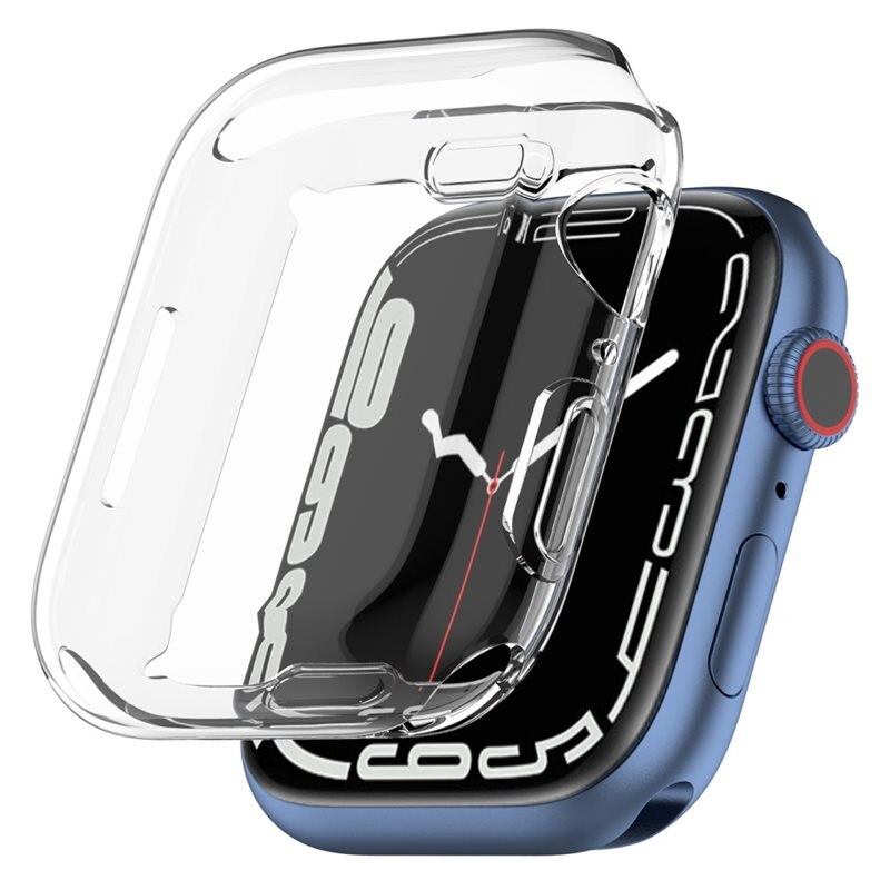 Apple Watch 45mm Series 7 Full Protection Case Clear - Umfassende Hülle für Ihre Smartwatch - 360