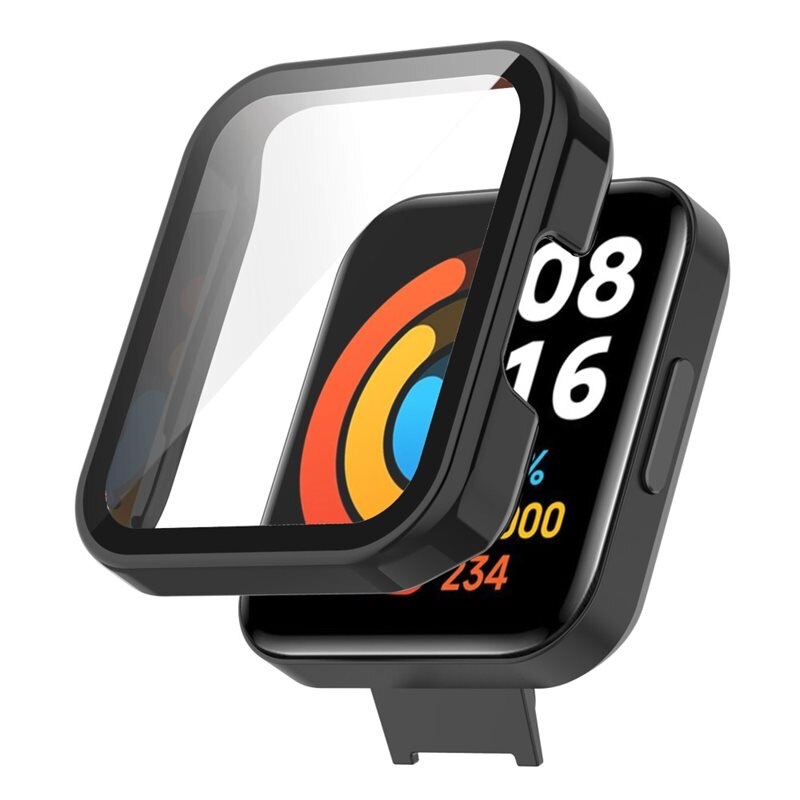 Full Cover Case Xiaomi Redmi Watch 2 Lite Schwarz - Schütze deine Uhr vor Verschleiß und Schäden