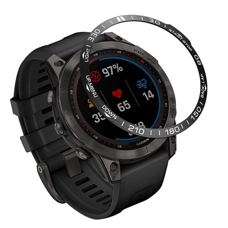 Garmin Fenix 7 Pro Lünette Ring schwarz - Verleihe deiner Uhr ein frisches Aussehen