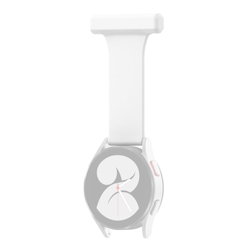 Samsung Galaxy Watch 6 44mm Gurt für Schwesternuhr aus Silikon weiß - Alternative zum Band - Alternative zum Armband