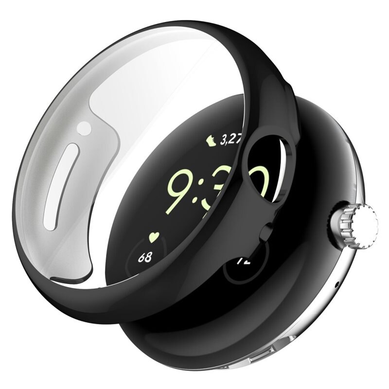 Full Protection Case Google Pixel Watch 3 45mm Black - Umfassende Hülle für Ihre Smartwatch - 360