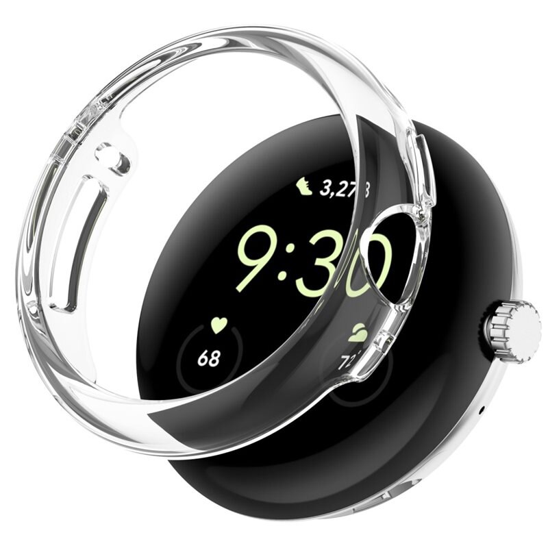 Google Pixel Watch 3 45mm Hardcover Transparent - Schutzhülle