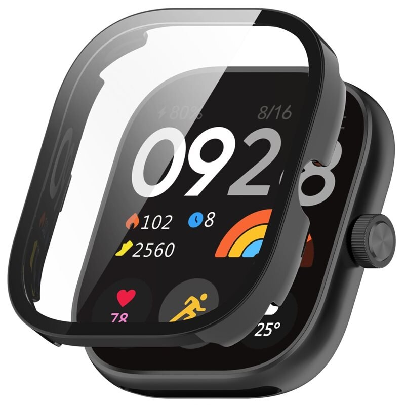 Full Cover Case Xiaomi Redmi Watch 4 Schwarz - Schütze deine Uhr vor Verschleiß und Schäden