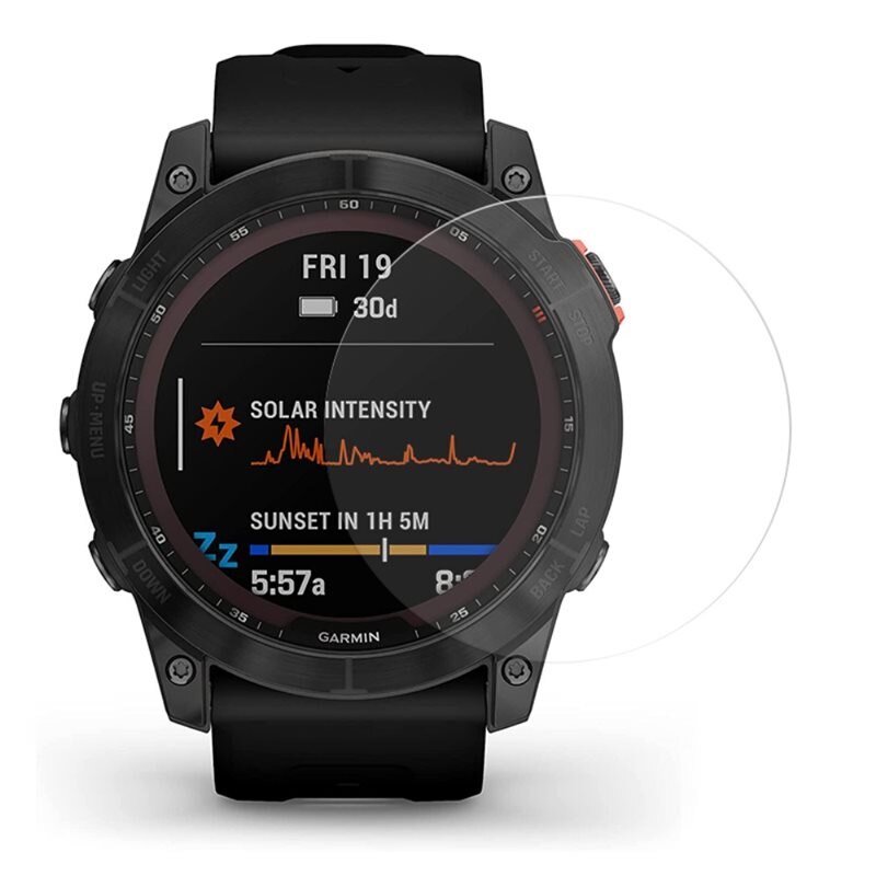 Garmin Fenix 7X Displayschutz - Schütze den Bildschirm vor Kratzern und Abnutzung - Einfache Montage