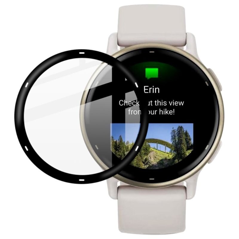 Imak Flächendeckender Display-Schutz für Garmin Vivoactive 5 - Schütze den Bildschirm vor Kratzern und Abnutzung - Einfache Montage