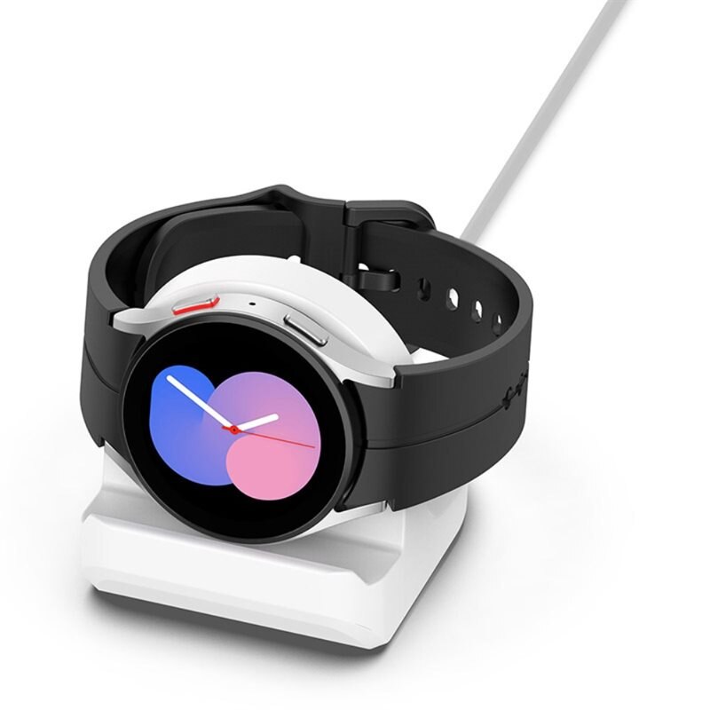 Samsung Galaxy Watch 5 40mm/44mm/Pro 45mm Ladestand Weiß - Praktischer Ständer
