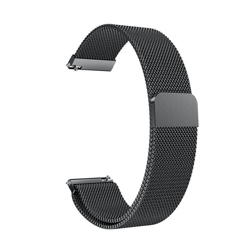 Huawei Watch Buds Milanaise-Armband Schwarz - Luxuriöses Armband mit magnetischem Verschluss - Edelstahl