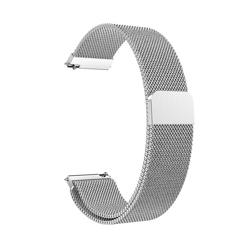 Garmin Forerunner 55 Milanaise-Armband Silber - Luxuriöses Armband mit magnetischem Verschluss - Edelstahl