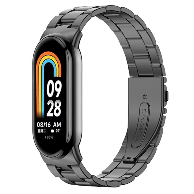 Xiaomi Mi Band 9 Armband aus Stahl Schwarz - Armband in luxuriösem oder schlichtem Design