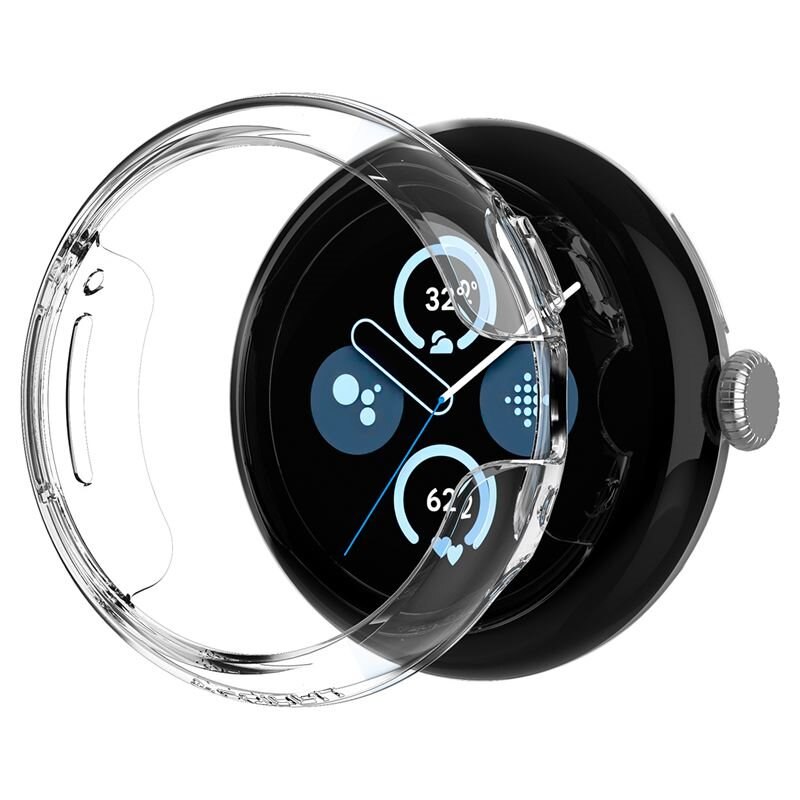 Spigen Case Thin Fit Google Pixel Watch 3 41mm Crystal Clear - Dünne Handyhülle in schlankem Design