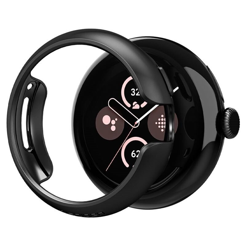 Spigen Case Thin Fit Google Pixel Watch Black - Dünne Handyhülle in schlankem Design