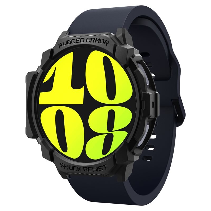 Spigen Case Rugged Armor Samsung Galaxy Watch 7 44mm Black - Schutzhülle