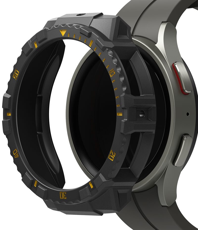 Ringke Fusion X Hülle Samsung Galaxy Watch 5 Pro 45mm Black (Yellow Index)