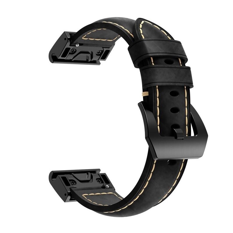 Garmin Forerunner 935 Lederarmband Schwarz - Schönes Lederarmband