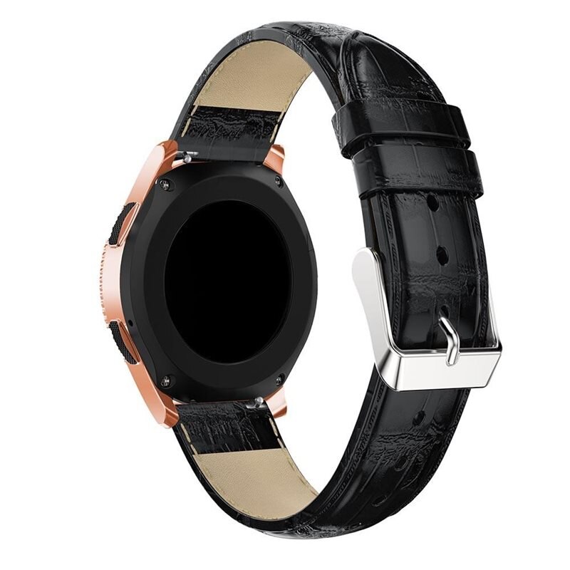 Garmin Vivomove Sport Lederarmband Krokodil schwarz - Schönes Lederarmband