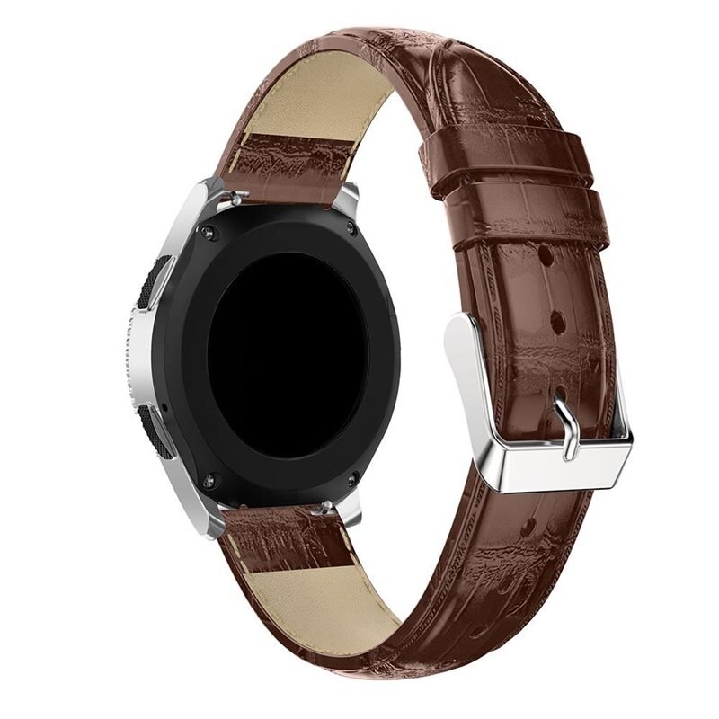 OnePlus Watch 2R Lederarmband Krokodil braun - Schönes Lederarmband