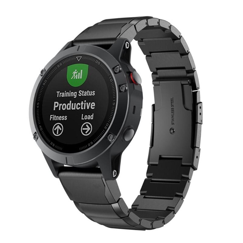 Garmin Fenix 7 Gliederarmband schwarz - Schönes Metallarmband