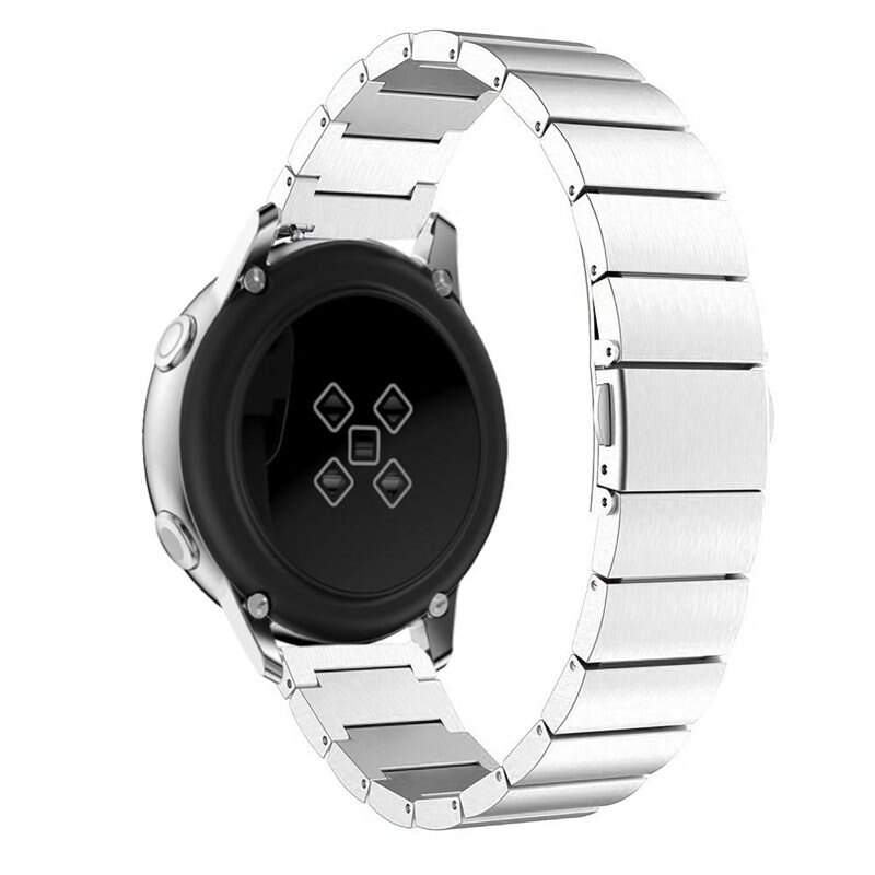 Samsung Galaxy Watch FE Gliederarmband silber - Schönes Metallarmband