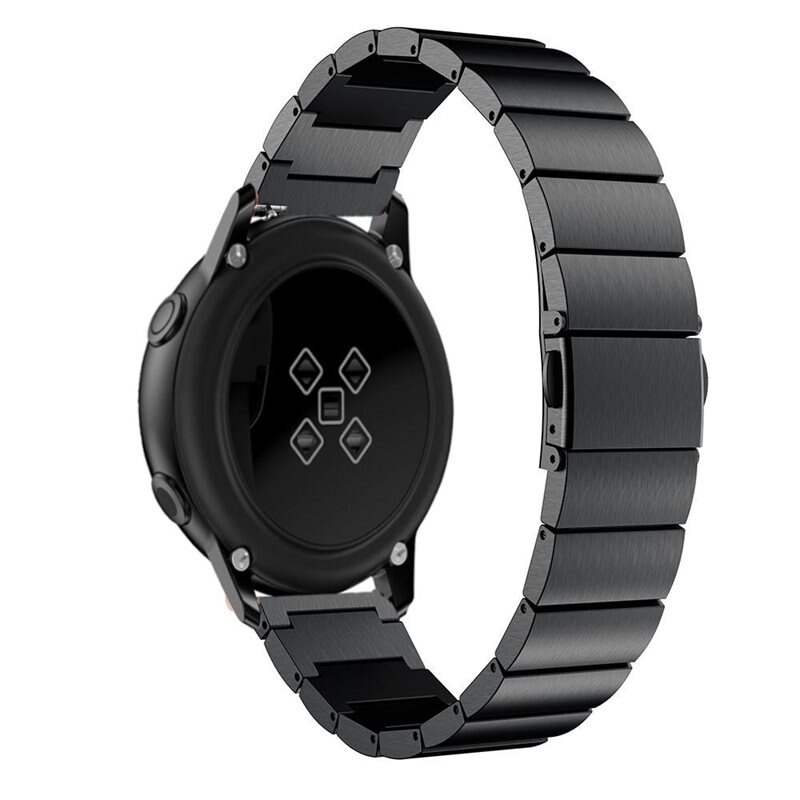 Samsung Galaxy Watch 42mm Gliederarmband schwarz - Schönes Metallarmband