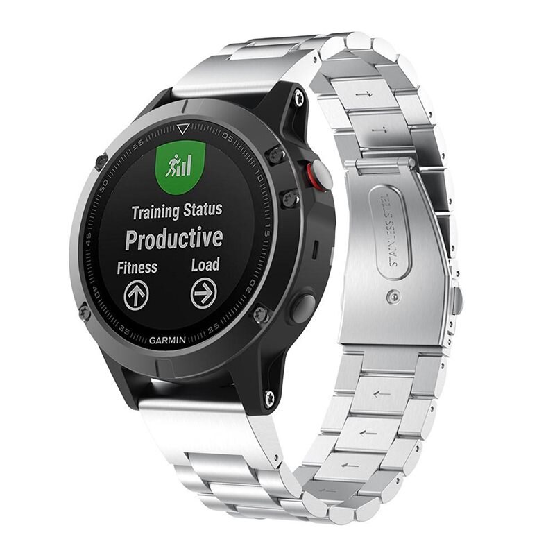 Garmin Fenix 7 Armband aus Stahl Silber - Armband in luxuriösem oder schlichtem Design