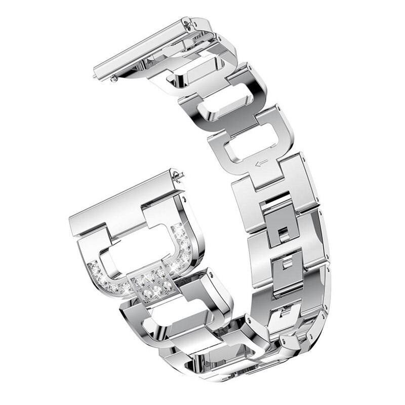 Huawei Watch GT/GT 2 46mm/GT 2e Rhinestone Bracelet Silber - Band - Schickes Armband mit schönen Steinen