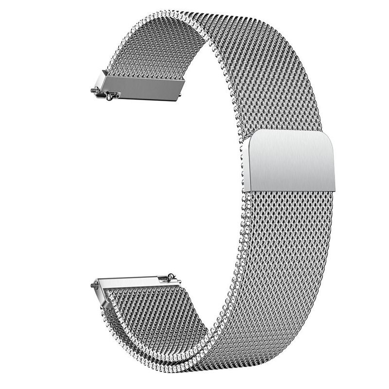 Huawei Watch GT 3 42mm/Watch GT 2 42mm Milanaise-Armband Silber - Luxuriöses Armband mit magnetischem Verschluss - Edelstahl