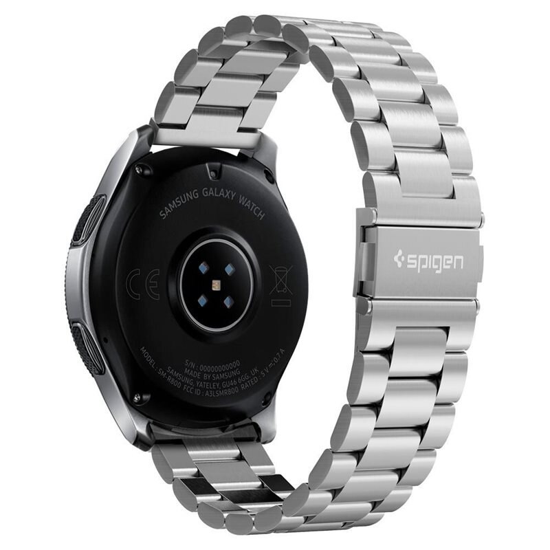 Spigen Modern Fit Armband OnePlus Watch 2 Silver - Schönes Metallarmband - Einstellbare Länge